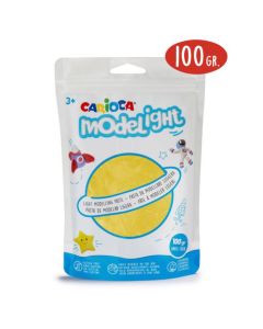 Pâte à modeler CARIOCA MODELIGHT 100GR - Jaune