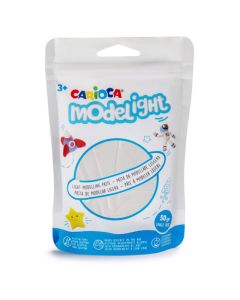 Pâte à modeler CARIOCA MODELIGHT 50GR - Blanc