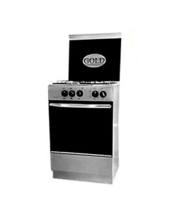 Cuisinière à gaz GOLD 4511E 55 CM 4 Feux - Inox