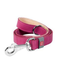 Laisse Cuir Classic 14mm Pour Chien - Rose