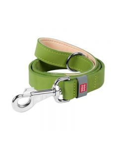 Laisse Cuir Classic 14mm Pour Chien - Vert