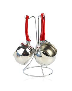 Série De 3 Pots à café WINOX + Support De Rangement - Inox