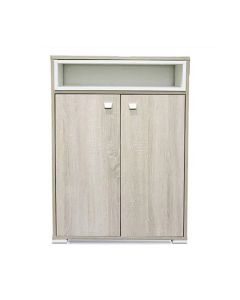 Porte Chaussures SOTUFAB 2Portes Avec Niche - Chêne Brut