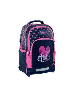 Sac à Dos Scolaire COOL SCHOOL Love T42043 Large Pour Fille - Bleu