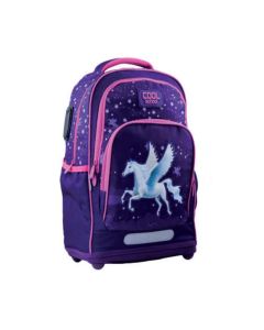 Sac à Dos Scolaire COOL SCHOOL Licorne Large Pour Fille - Rose&Bleu (T42025)