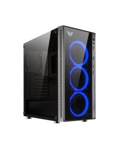 Boitier Gamer CROWN RGB Avec Bloc Alimentation 600W - Noir (CMC-GS10B)