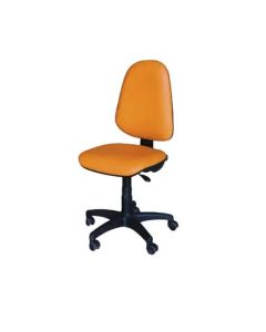 Chaise De Bureau Sécretaria SOTUFAB En Simili Cuir Sans Accoudoirs - Orangé