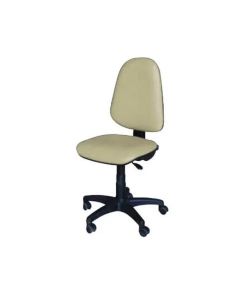 Chaise De Bureau Sécretaria SOTUFAB En Simili Cuir Sans Accoudoirs - Beige