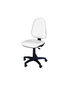 Chaise De Bureau Sécretaria SOTUFAB En Simili Cuir Sans Accoudoirs - Blanc