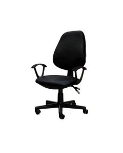 Chaise De Bureau Sécretaria SOTUFAB En Simili Cuir Avec Accoudoirs - Noir