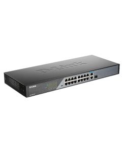 Switch De Surveillance D-LINK Non Administrable 16 ports PoE + 1 Port Gigabit + 1 port Combo