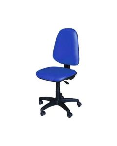 Chaise De Bureau Sécretaria SOTUFAB En Simili Cuir Sans Accoudoirs - Bleu