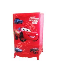 Armoire En Plastique SOFPINCE Cars 2 Portes & 1 Casier - Rouge
