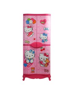 Armoire En Plastique SOFPINCE Hello Kitty 4 Portes - Rose