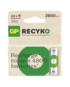 4 x Pile Rechargeables GP 1.2V 2600mAh