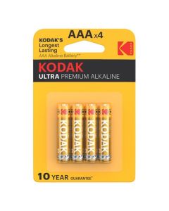 4x Piles KODAK Ultra AlKaline AAA LR03