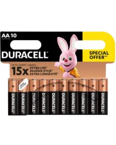 10x Piles DURACELL Plus Power AA