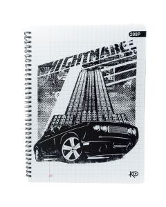 Cahier KO Wiro 200 Pages GF Avec Couverture Plastique Fantaisie (8500750)