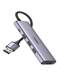 Hub UGREEN USB-C Vers 4 PORT USB 3.0 - Gris