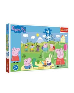 Puzzle TREFL Peppa Pig 15 pièces Maxi