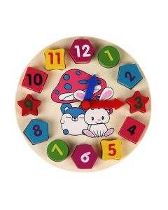 Jeux Educatif  Horloge En Bois 