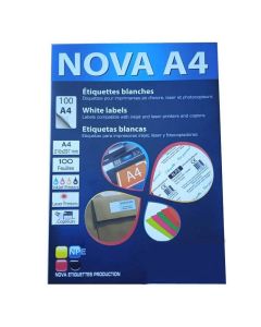Étiquettes Blanches NOVA 6500 A4 38.1x21.2 mm 