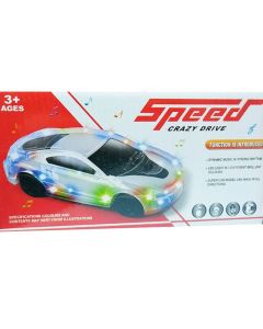 Voiture Musicale SPEED Avec Pile - blanc 