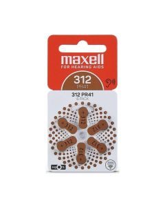6x Piles MAXELL Auditifs 312 AID