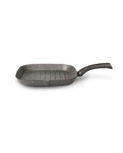 Poêle Grill TVS Mineralia Carre  Avec Thermostat 28CM - Gris