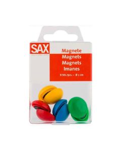 8 Aimants SAX 2 Cm Assortis - 162174