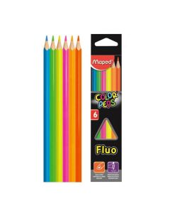 Pack de 6 Crayons couleurs MAPED 6/18