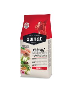 Croquettes OWNAT ENERGY Pour Chien 4 Kg