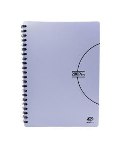 Cahier KO Wiro 200 Pages PF Avec Couverture Plastique Uni Pastel (8500439)