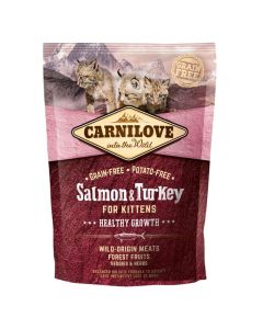 Croquettes CARNILOVE Chaton saumon & Dinde 400 gr