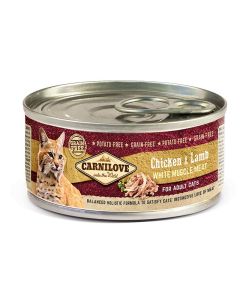 Boîtes CARNILOVE Pour Chats Poulet & Agneau - 100 gr