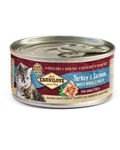 Boîtes CARNILOVE Pour Chats Dinde & Saumon - 100 gr