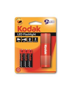Torche KODAK 9 LED 46 Lumens + 3 AAA - Rouge