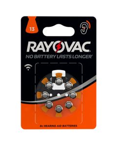 8x Piles Auditifs XE-13AU RAYOVAC
