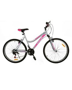 Bicyclette VTT PRADO Apache 18 Vitesse 24'' Pour Dame - Silver&Rose