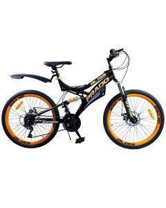 Bicyclette VTT PRADO Bliss 18 Vitesses 24' - Noir&Orange