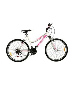 Bicyclette VTT PRADO Apache 18 Vitesse 26  Pour Dame - Blanc&Rose