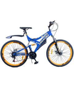 Bicyclette VTT PRADO Bliss 18 Vitesses 26' - Noir&Bleu