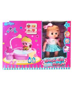 Poupée Bébé Avec Baignoire Et Accessoires