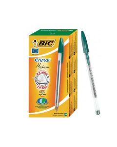 Pack de 50 Stylos à Bille BIC Cristal Medium - Vert