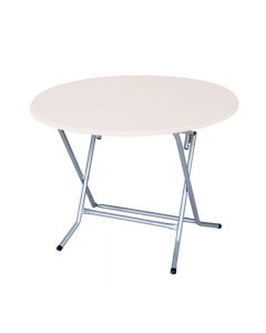 Table SOTUFAB Pliante Ronde Ø100 PVC - Blanc