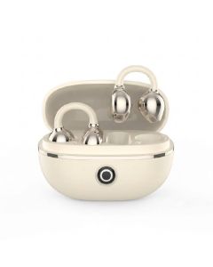 Écouteurs Bluetooth INKAX CLIP-02 Beige TWS avec ENC