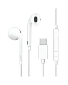 Écouteurs Filaires Treqa EP-754 Type C - Blanc