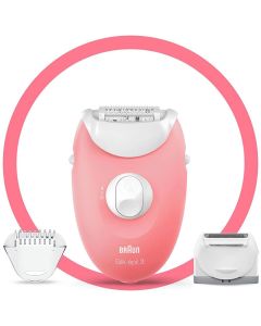 Épilateur BRAUN SE3-277 Sans Fil 20 Pincettes Rose