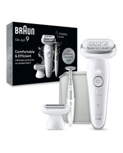 جهاز منزلي Épilateur Rechargeable BRAUN Silk épil 9 SES9241 Wet & Dry - Silver