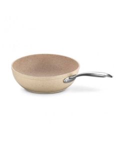 Poêle Wok Perla KORKMAZ 24 x 6.5 cm - crème